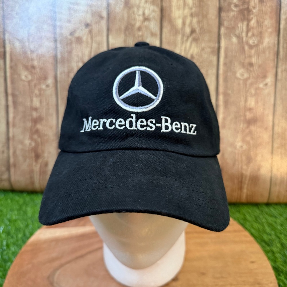 Mercedes Benz TechCenter Baseball Cap Mens One Size Black Embroidered Logo